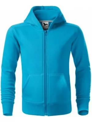 Otroški pulover MALFINI TRENDY ZIPPER 412 TURKIZNA