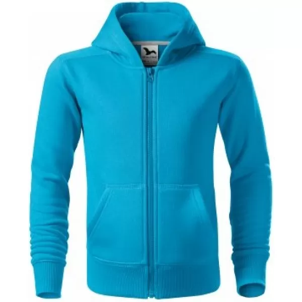  Otroški pulover MALFINI TRENDY ZIPPER 412 TURKIZNA 