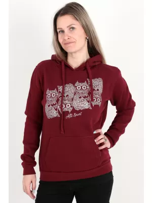 Ženski pulover ALTISPORT ALW005JN795 BORDO