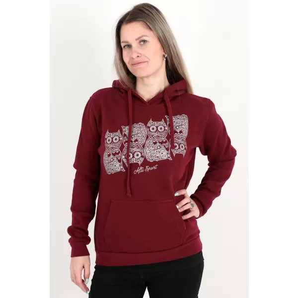  Ženski pulover ALTISPORT ALW005JN795 BORDO 