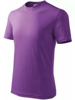 Otroška majica s kratkimi rokavi MALFINI BASIC 138 VIJOLIČNA
