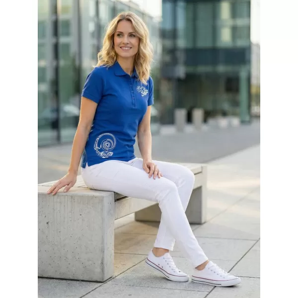  Ženska majica s kratkimi rokavi ALTISPORT ALW026210 KRALJEVSKO MODRA 