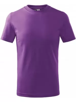 Otroška majica s kratkimi rokavi MALFINI BASIC 138 VIJOLIČNA
