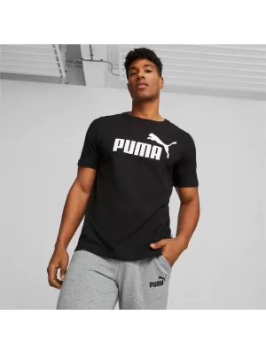 Moška majica s kratkimi rokavi PUMA ESS LOGO TEE ČRNA PUMA