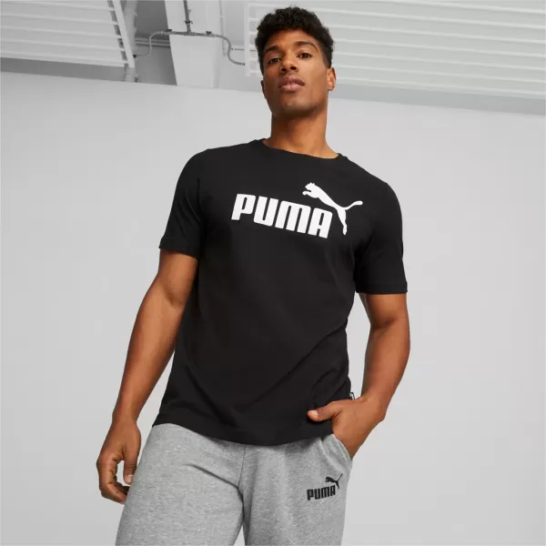  Moška majica s kratkimi rokavi PUMA ESS LOGO TEE ČRNA PUMA 