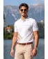 Moška majica s kratkimi rokavi z ovratnikom ALTISPORT ALM013203 BELA