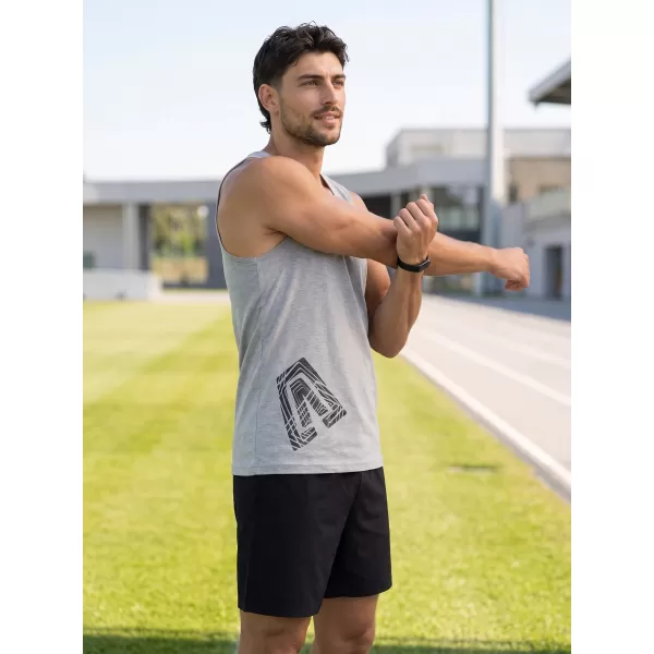  Moški brezrokavnik ALTISPORT ALM013142 TEMNO SIVI POUDARKI 