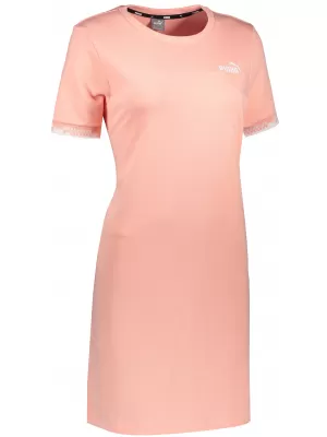 Obleka PUMA AMPLIFIED DRESS TR MARELIČNO RDEČILO