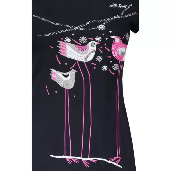  Dámské triko ALTISPORT CARRYOVER ALW043122 NÁMOŘNÍ MODRÁ/RŮŽOVÁ 