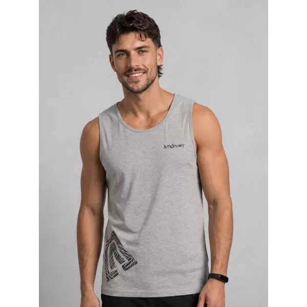  Moški brezrokavnik ALTISPORT ALM013142 TEMNO SIVI POUDARKI 