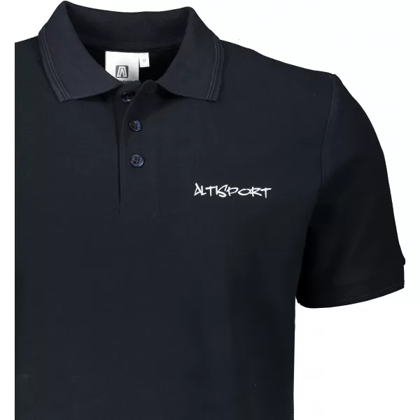  Moška majica s kratkimi rokavi z ovratnikom ALTISPORT ALM013203 MORNARSKO MODRA 