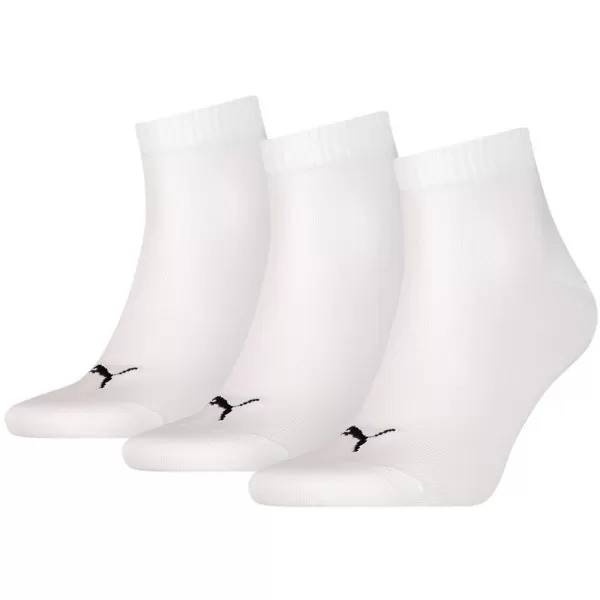  Nogavice PUMA QUARTER PLAIN 3P BELA 