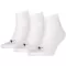 Nogavice PUMA QUARTER PLAIN 3P BELA