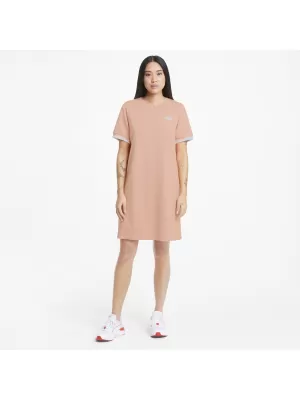 Obleka PUMA AMPLIFIED DRESS TR MARELIČNO RDEČILO
