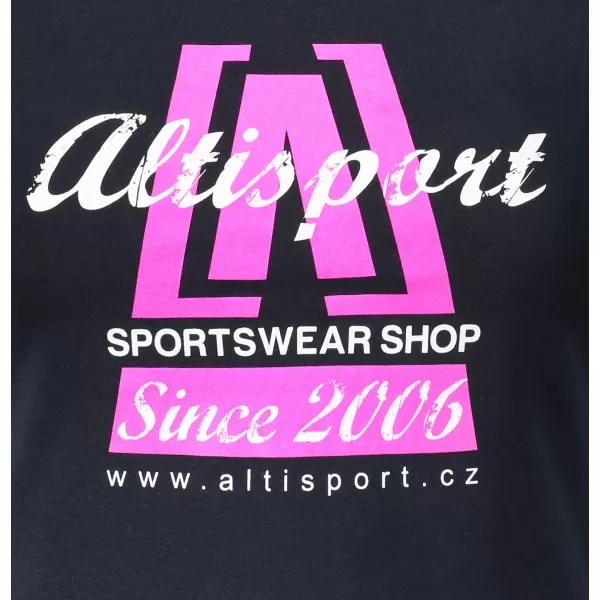  Ženska majica s kratkimi rokavi ALTISPORT ALW047122 MORNARSKO MODRA/ROZA 