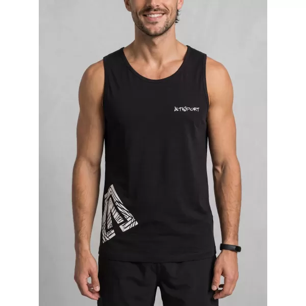  Moški brezrokavnik ALTISPORT ALM013142 ČRNA 