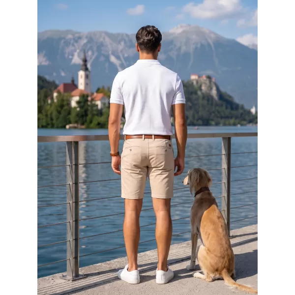  Moška majica s kratkimi rokavi z ovratnikom ALTISPORT ALM013203 BELA 
