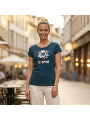 Ženska majica s kratkimi rokavi ALTISPORT ALW046122 KEROZIN