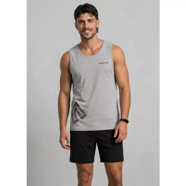  Moški brezrokavnik ALTISPORT ALM013142 TEMNO SIVI POUDARKI 