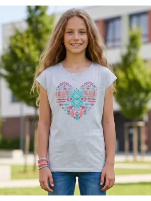Dekliška majica s kratkimi rokavi SAM 73 FREYA GT 550 SIVA