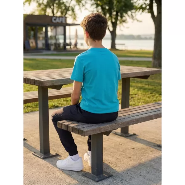  Otroška majica s kratkimi rokavi ALTISPORT ALK027138 TURKIZNA 