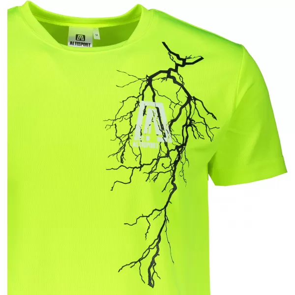  Pánské funkční triko ALTISPORT CARRYOVER ALM027124 NEON YELLOW 