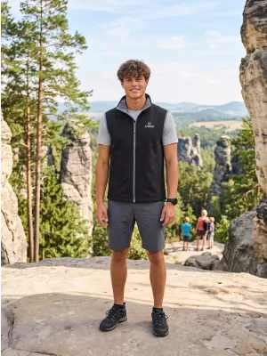Moški softshell telovnik ALTISPORT ALM006517 ČRNA