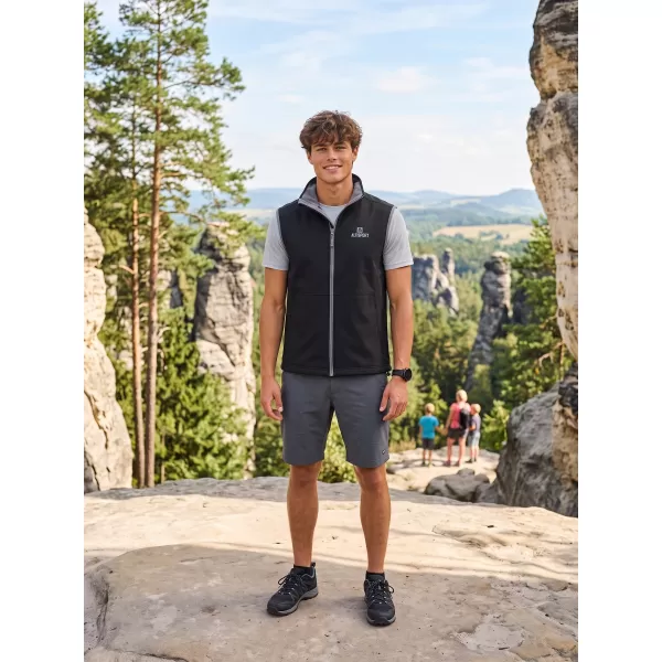  Moški softshell telovnik ALTISPORT ALM006517 ČRNA 