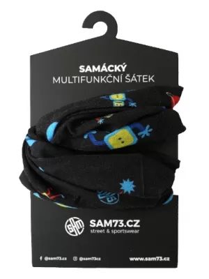 Multifunkcionalni šal za fante SAM 73 BENNY UN 106 ČRNA