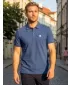Pánské triko s límečkem ALTISPORT CARRYOVER ALM065203 PŮLNOČNÍ MODRÁ