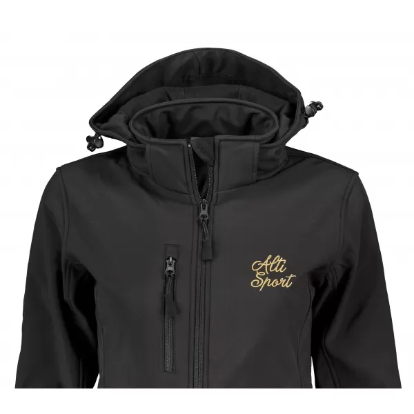  Ženska softshell jakna ALTISPORT ALW056521 ČRNA 