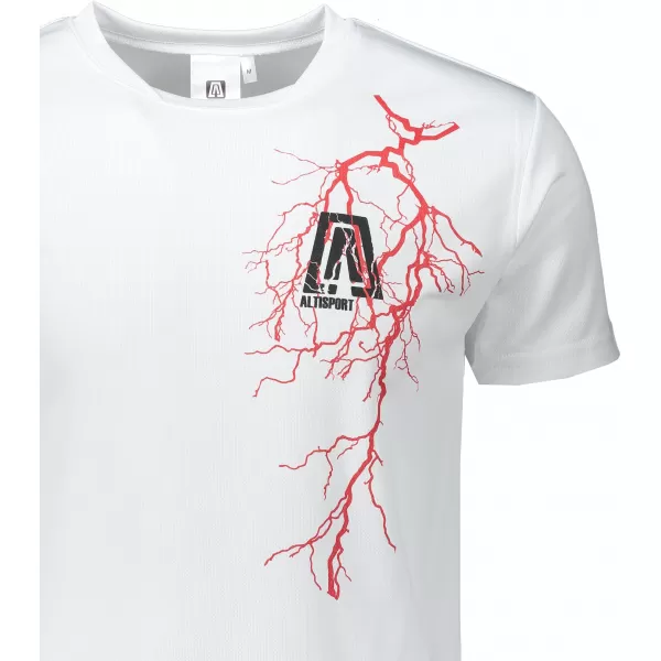  Pánské funkční triko ALTISPORT CARRYOVER ALM027124 BÍLÁ 