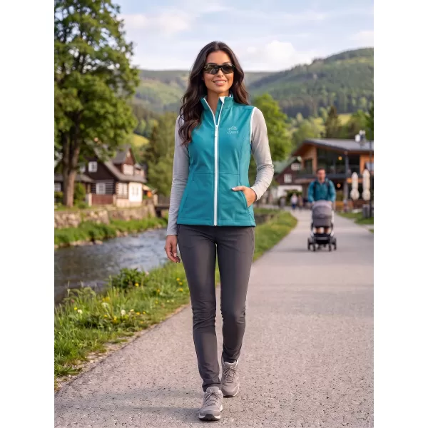  Ženski softshell telovnik ALTISPORT ALW056516 TEMNO TURKIZNA 