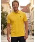 Pánské triko s límečkem ALTISPORT CARRYOVER ALM065203 ŽLUTÁ