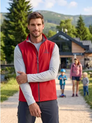 Moški softshell telovnik ALTISPORT ALM006517 RDEČA