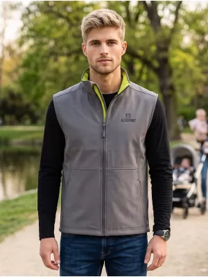 Moški softshell telovnik ALTISPORT ALM006517 JEKLENO SIVA
