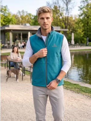 Moški softshell telovnik ALTISPORT ALM006517 TEMNO TURKIZNA
