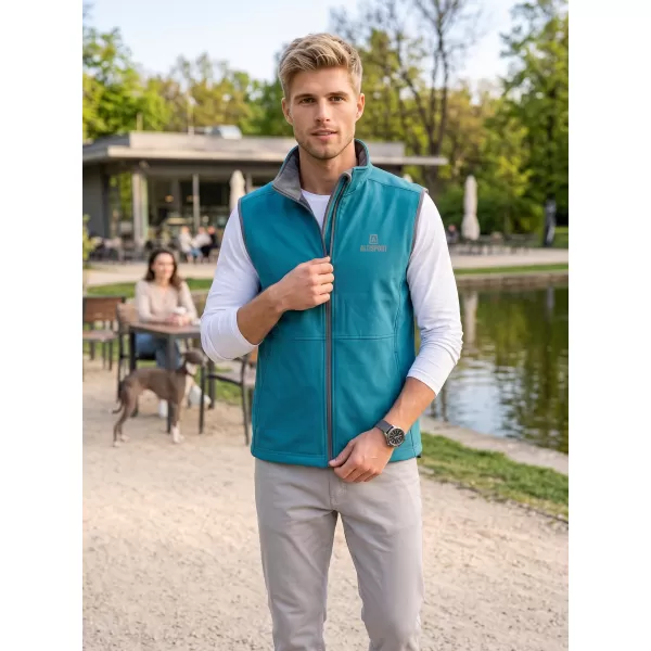  Moški softshell telovnik ALTISPORT ALM006517 TEMNO TURKIZNA 