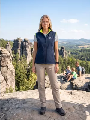 Ženski softshell telovnik ALTISPORT ALW056516 MORNARSKO MODRA