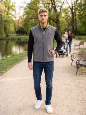 Moški softshell telovnik ALTISPORT ALM006517 JEKLENO SIVA