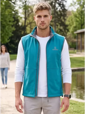 Moški softshell telovnik ALTISPORT ALM006517 TEMNO TURKIZNA