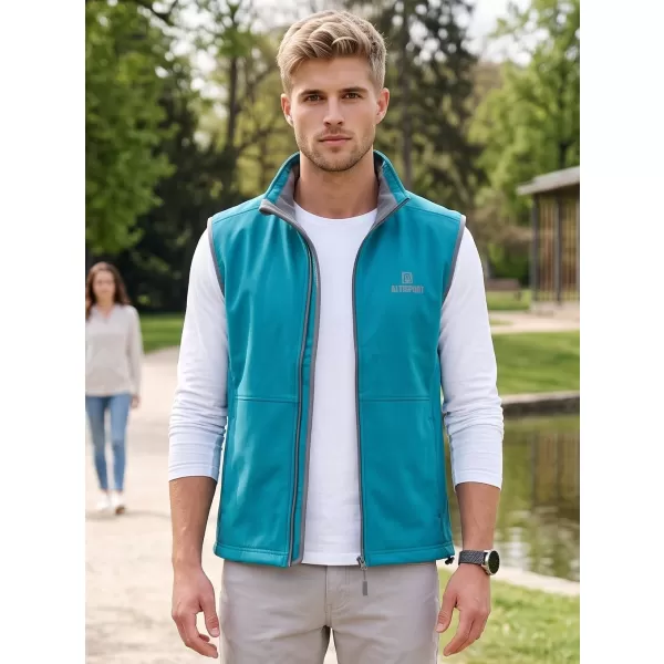  Moški softshell telovnik ALTISPORT ALM006517 TEMNO TURKIZNA 