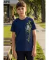 Otroška majica s kratkimi rokavi ALTISPORT ALK027138 POLNOČNO MODRA