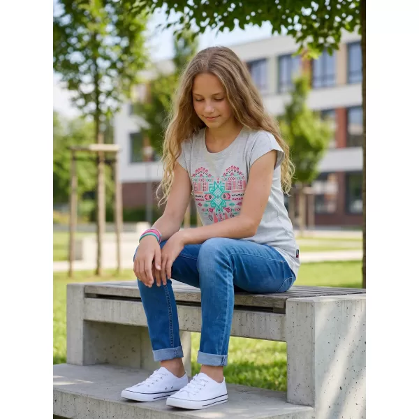  Dekliška majica s kratkimi rokavi SAM 73 FREYA GT 550 SIVA 