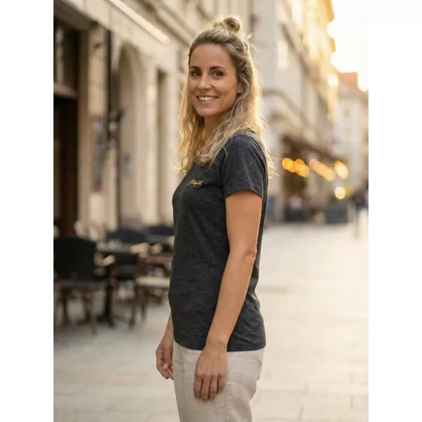  Ženska majica s kratkimi rokavi ALTISPORT RISTA LTST769 ČRNA 