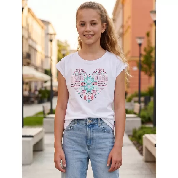  Dekliška majica s kratkimi rokavi SAM 73 FREYA GT 550 BELA 