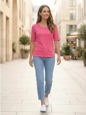 Ženska majica s kratkimi rokavi ALTISPORT ARICA LTST772 SVETLO ROZA