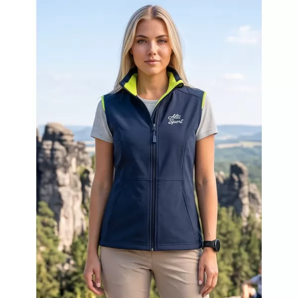  Ženski softshell telovnik ALTISPORT ALW056516 MORNARSKO MODRA 