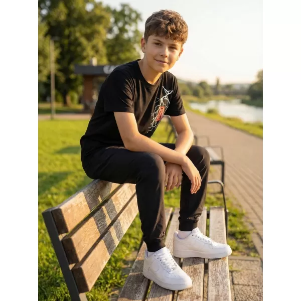  Otroška majica s kratkimi rokavi ALTISPORT ALK027138 ČRNA 