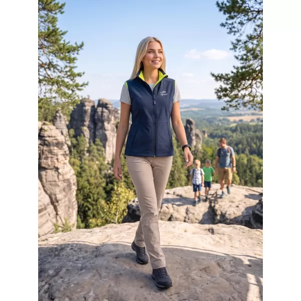  Ženski softshell telovnik ALTISPORT ALW056516 MORNARSKO MODRA 
